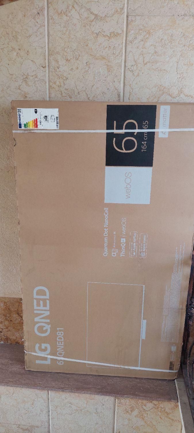 کارتن با یونولیت LG QNED 65|تلویزیون و پروژکتور|تهران, دانشگاه شریف|دیوار
