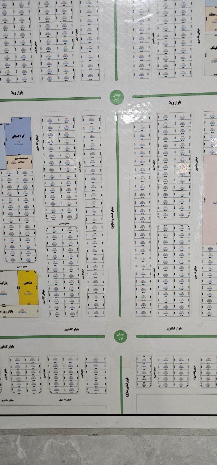 زمین ویلاشهر خیابان اول بلوار امام رضا|فروش زمین و ملک کلنگی|اهواز, کیانشهر|دیوار