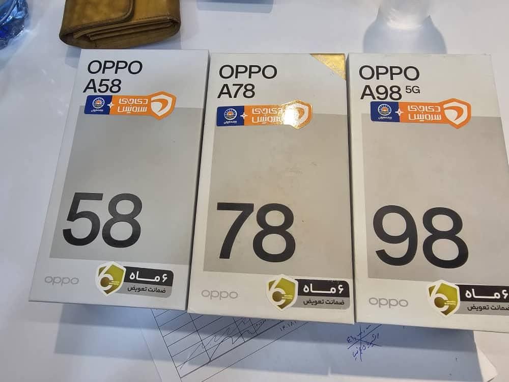 اوپو A98 5g رم 8 حافظه 256 و رنو 10 نو آکبند رجیست|موبایل|تهران, جمهوری|دیوار