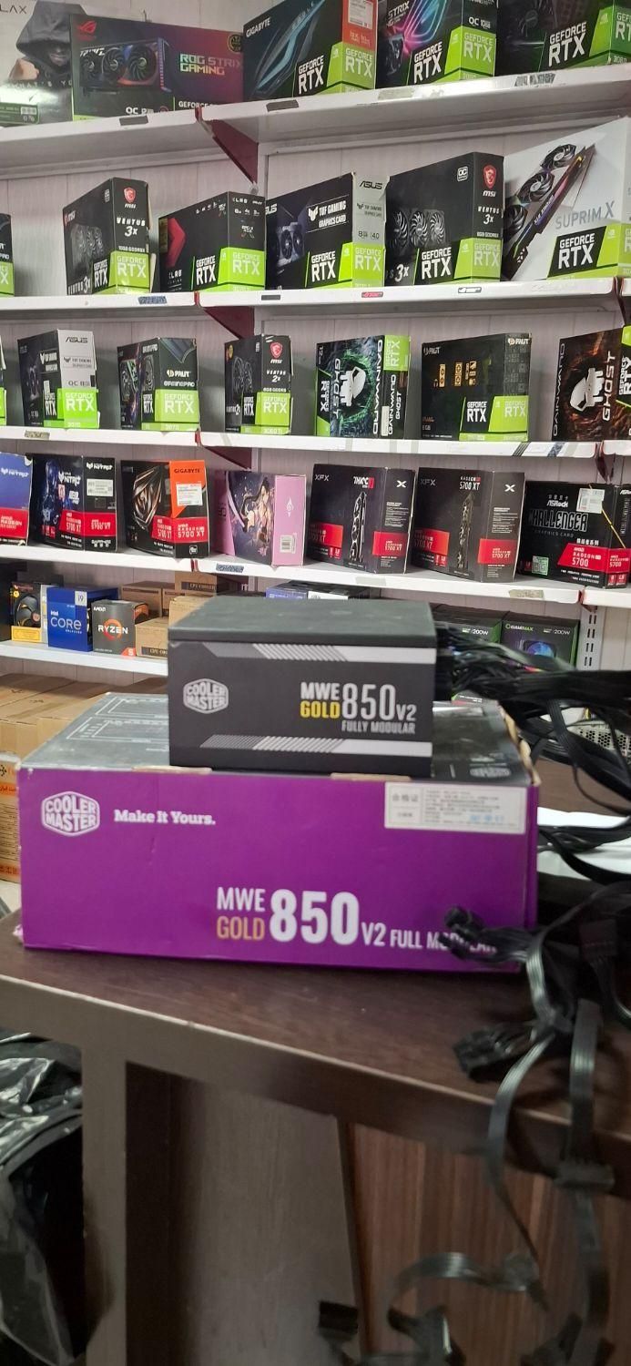 پاور 850 وات کولر مستر MWE GOLD 850 V2 Gold Full|قطعات و لوازم جانبی رایانه|تهران, آذربایجان|دیوار