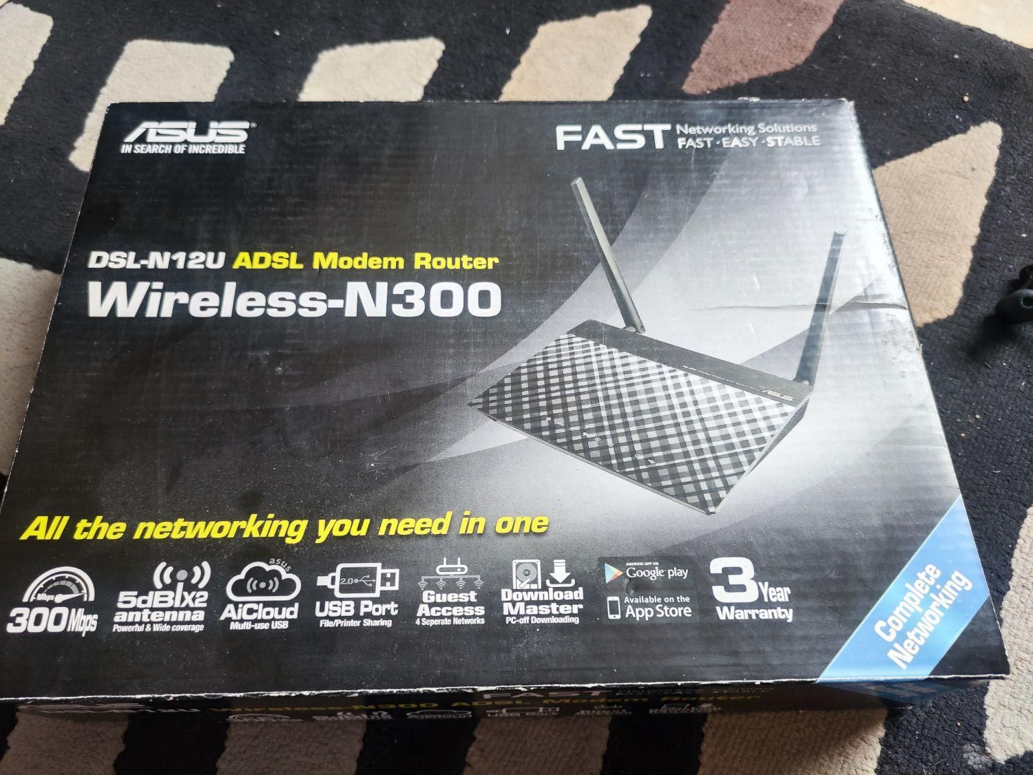 مودم روتر +ADSL2 ایسوس مدل ASUS N12U Wireless-N300|مودم و تجهیزات شبکه|تهران, صادقیه|دیوار
