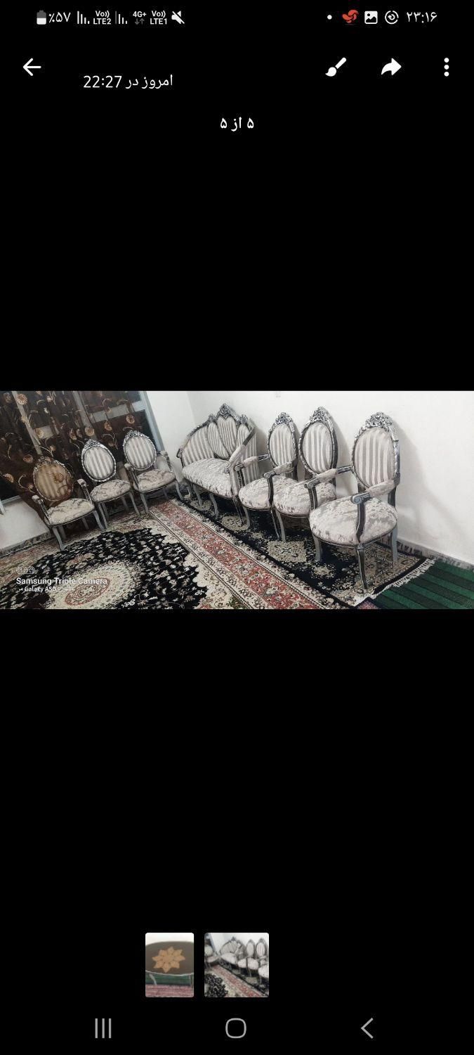 مبل ۹ نفره بسیار سالم وتمیز|مبلمان خانگی و میز عسلی|تهران, زرکش|دیوار