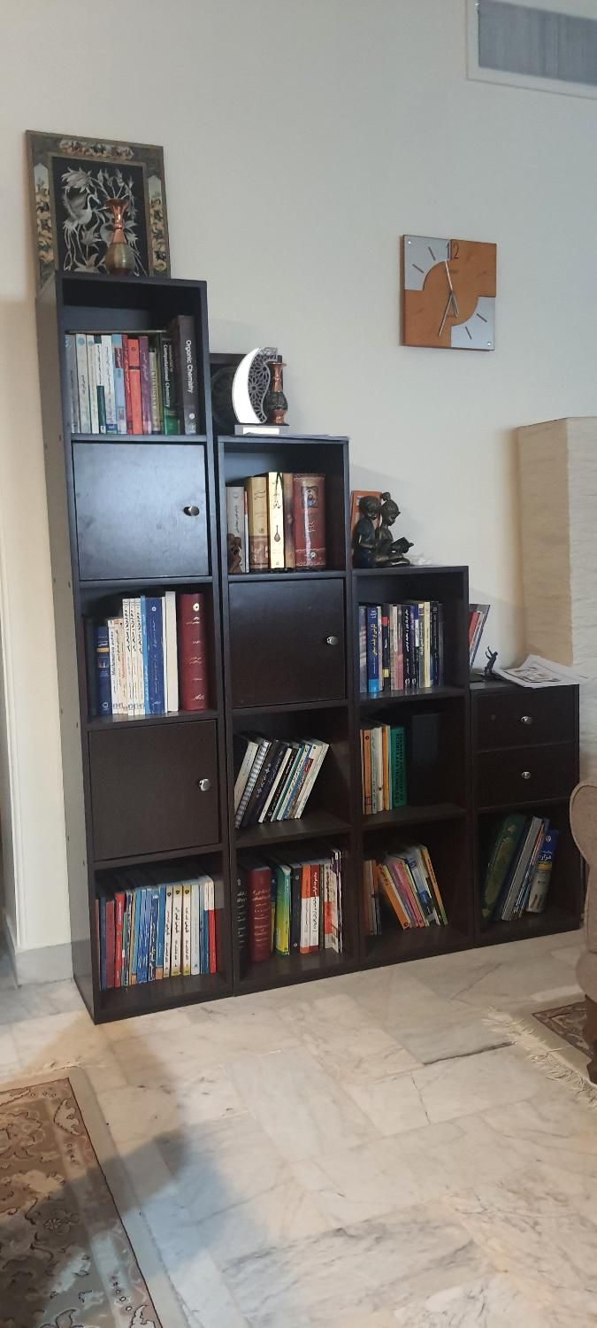 کتابخانه ام دی اف|کتابخانه، شلف، قفسه‌های دیواری|تهران, ظفر|دیوار