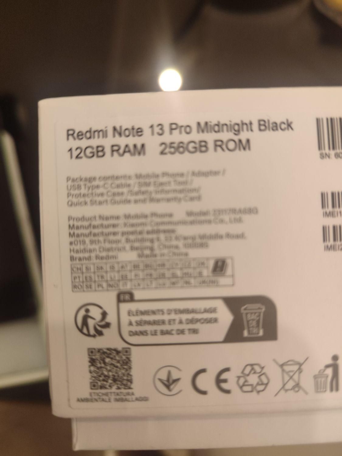 شیائومی Redmi Note 13 Pro ۲۵۶ گیگابایت رم 12|موبایل|تهران, نازی‌آباد|دیوار