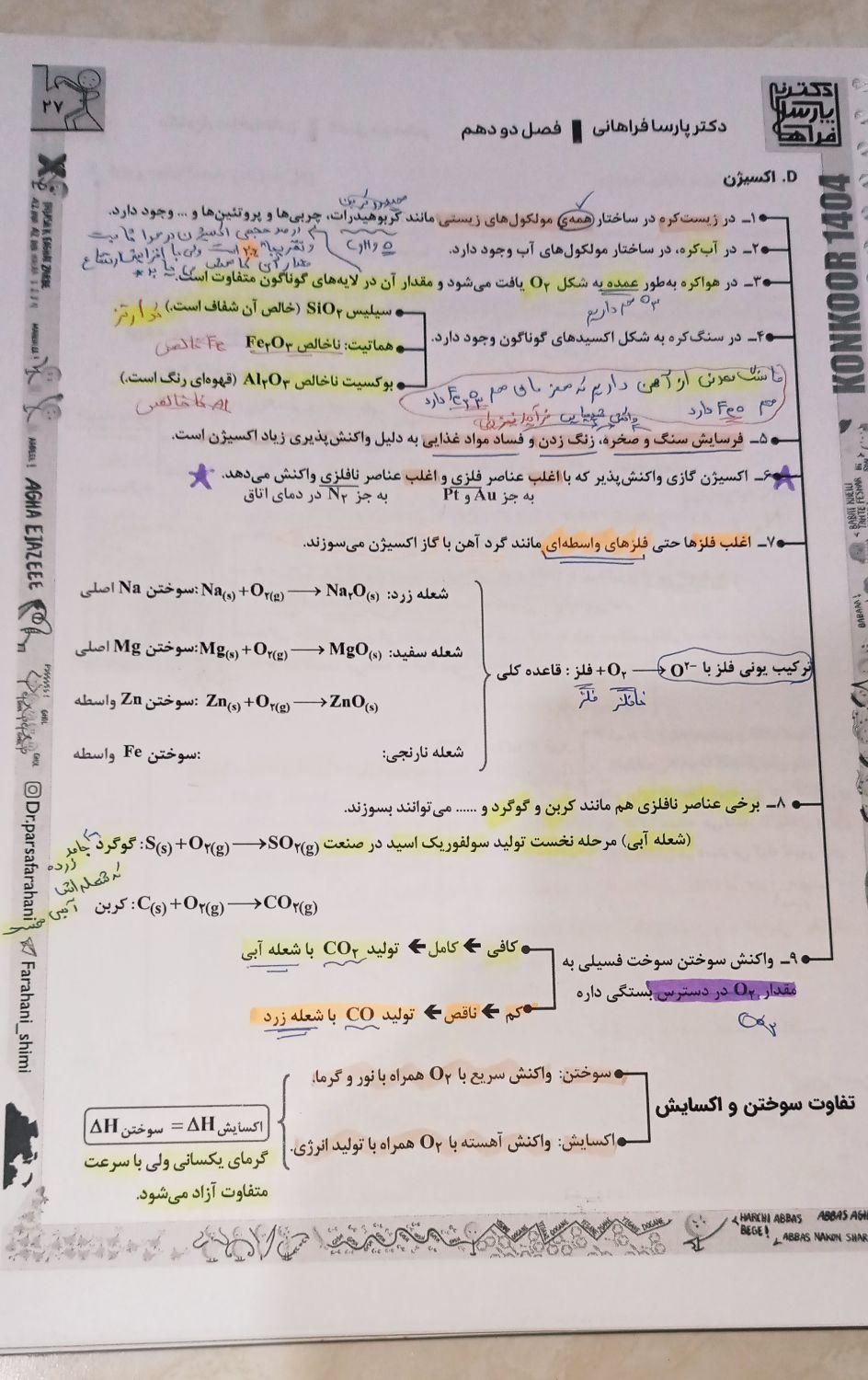 جزوات شیمی مخصوص کنکور و نهایی|کتاب و مجله آموزشی|تهران, مهرآباد جنوبی|دیوار