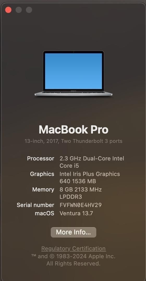 Macbook pro(2017) R8/256G|رایانه همراه|تهران, نیاوران|دیوار