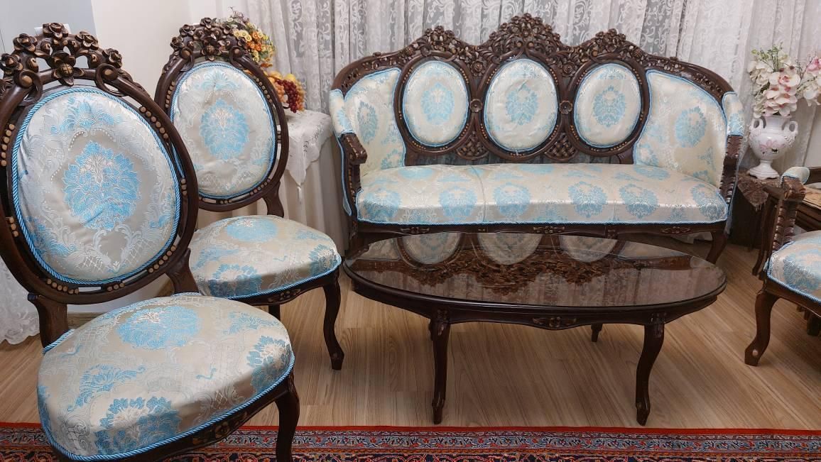مبلمان استیل ۹ نفره|مبلمان خانگی و میز عسلی|تهران, جهاد|دیوار