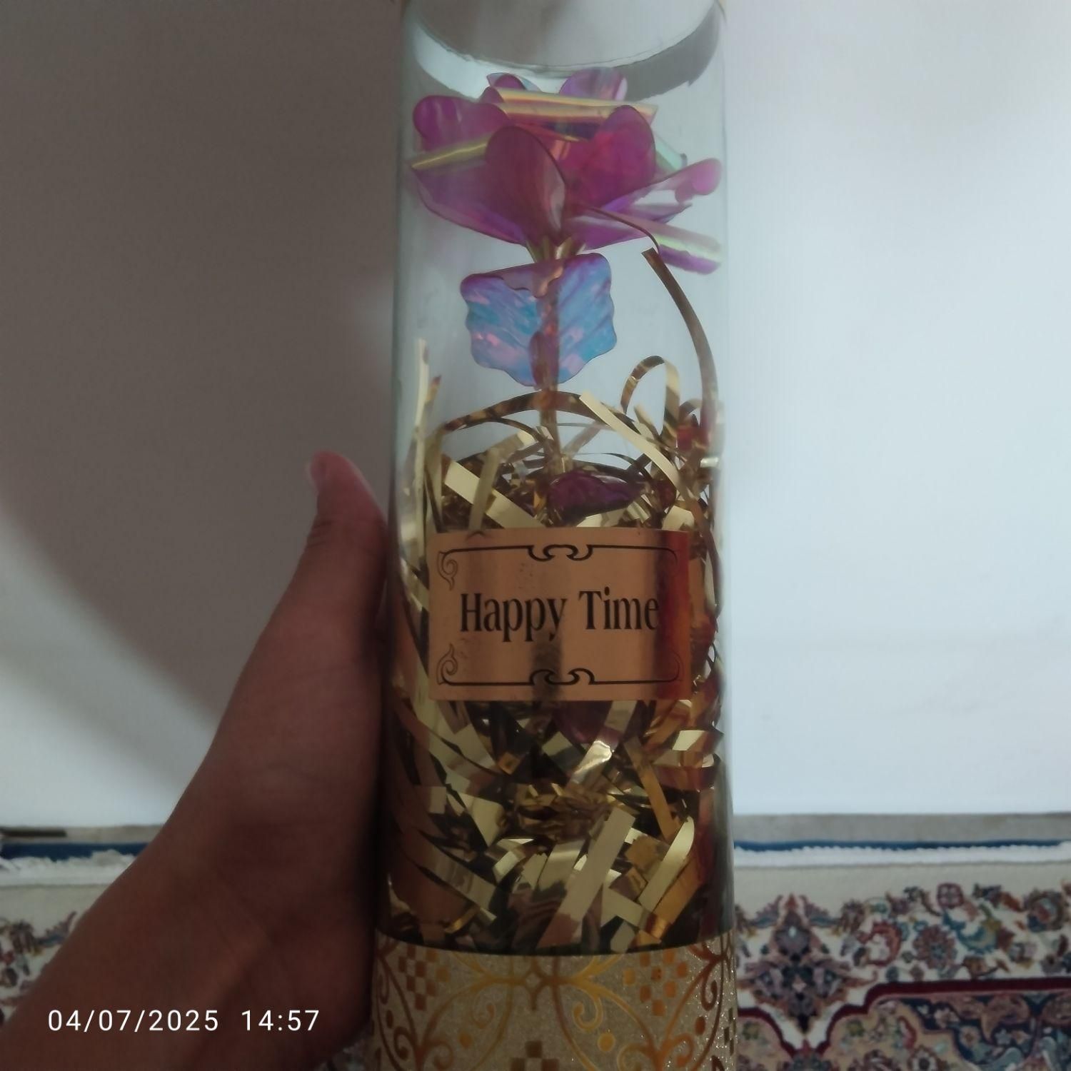 گل مصنوعی شیشه ای|گل مصنوعی|پرند, |دیوار