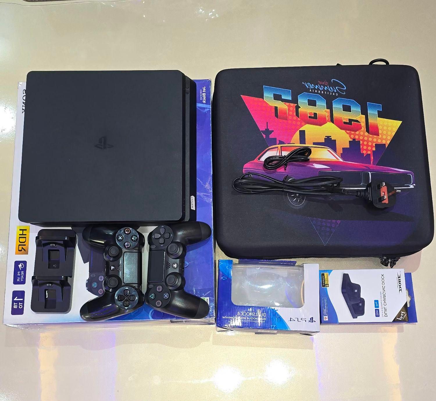 ps4 اسلیم*درحدنو*فول گیم*با تمامی وسایل*|کنسول، بازی ویدئویی و آنلاین|اندیشه, |دیوار