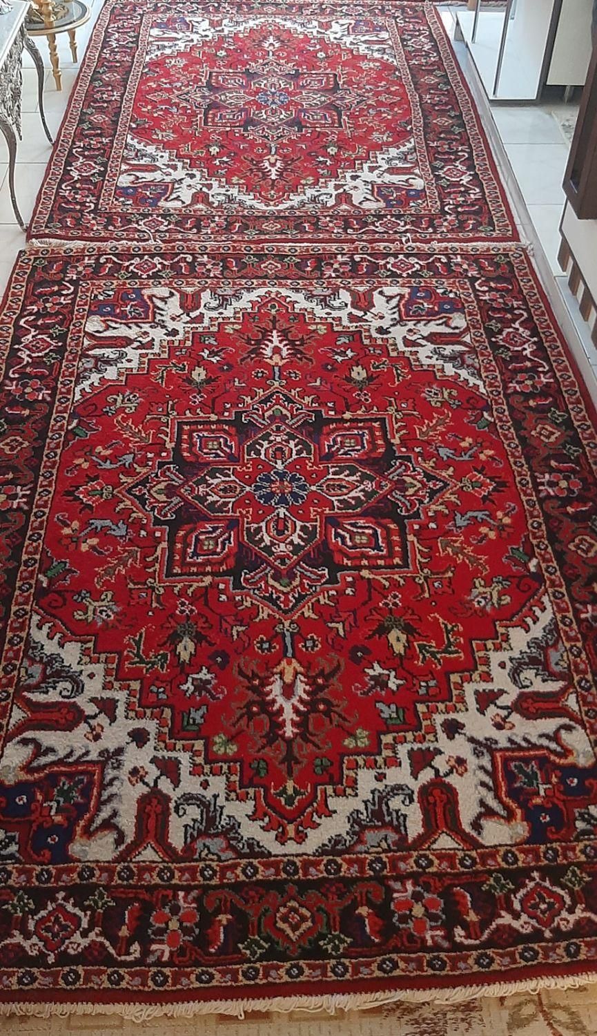 یک جفت بارماخ توخوش گالیچه نقشه تاجری|فرش|تبریز, |دیوار