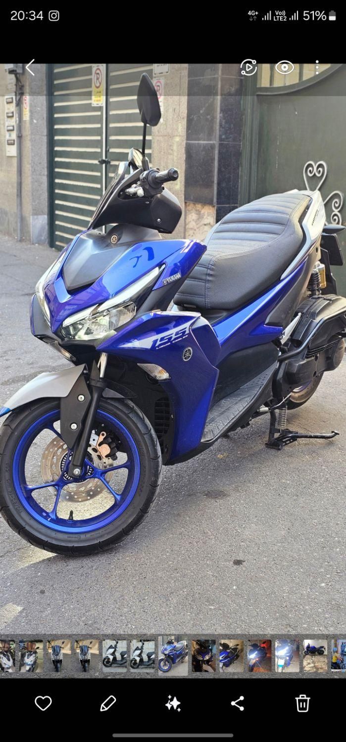 یاماها آیروکس تایلندی yamaha aerox|موتورسیکلت|تهران, قلمستان|دیوار