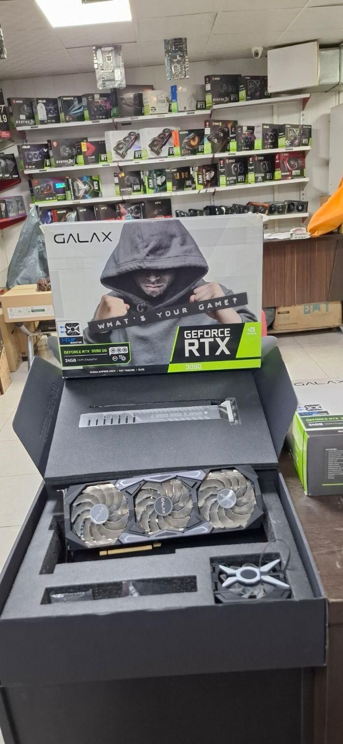 کارت گرافیک چهار فن geforce rtx 3090 galax غیرماین|قطعات و لوازم جانبی رایانه|تهران, آذربایجان|دیوار