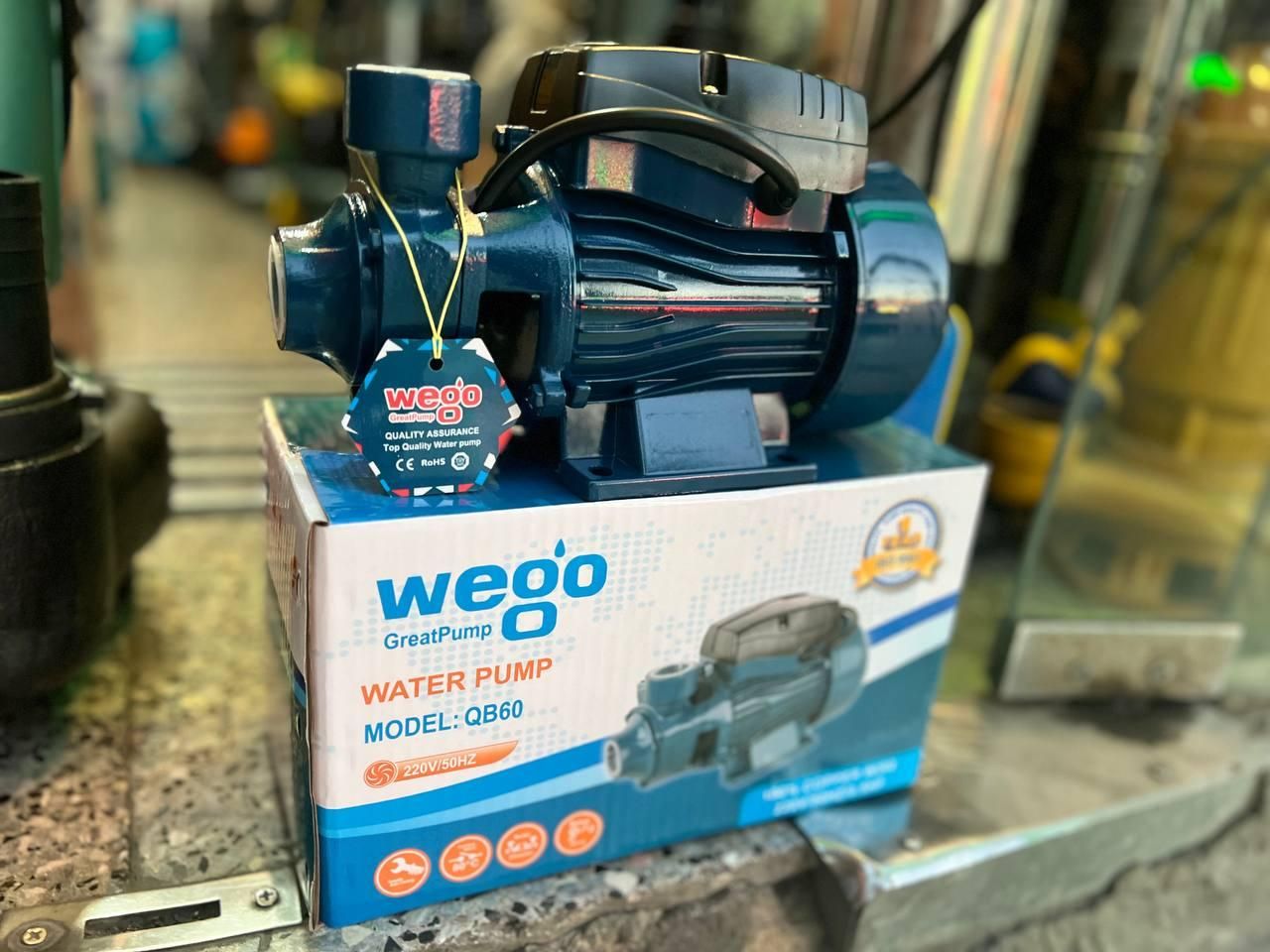 پمپ آب خانگی نیم 0/5 اسب سیم تمام مس برند وگو wego|مصالح و تجهیزات ساختمان|مشهد, نوید (بلوار کشاورز)|دیوار