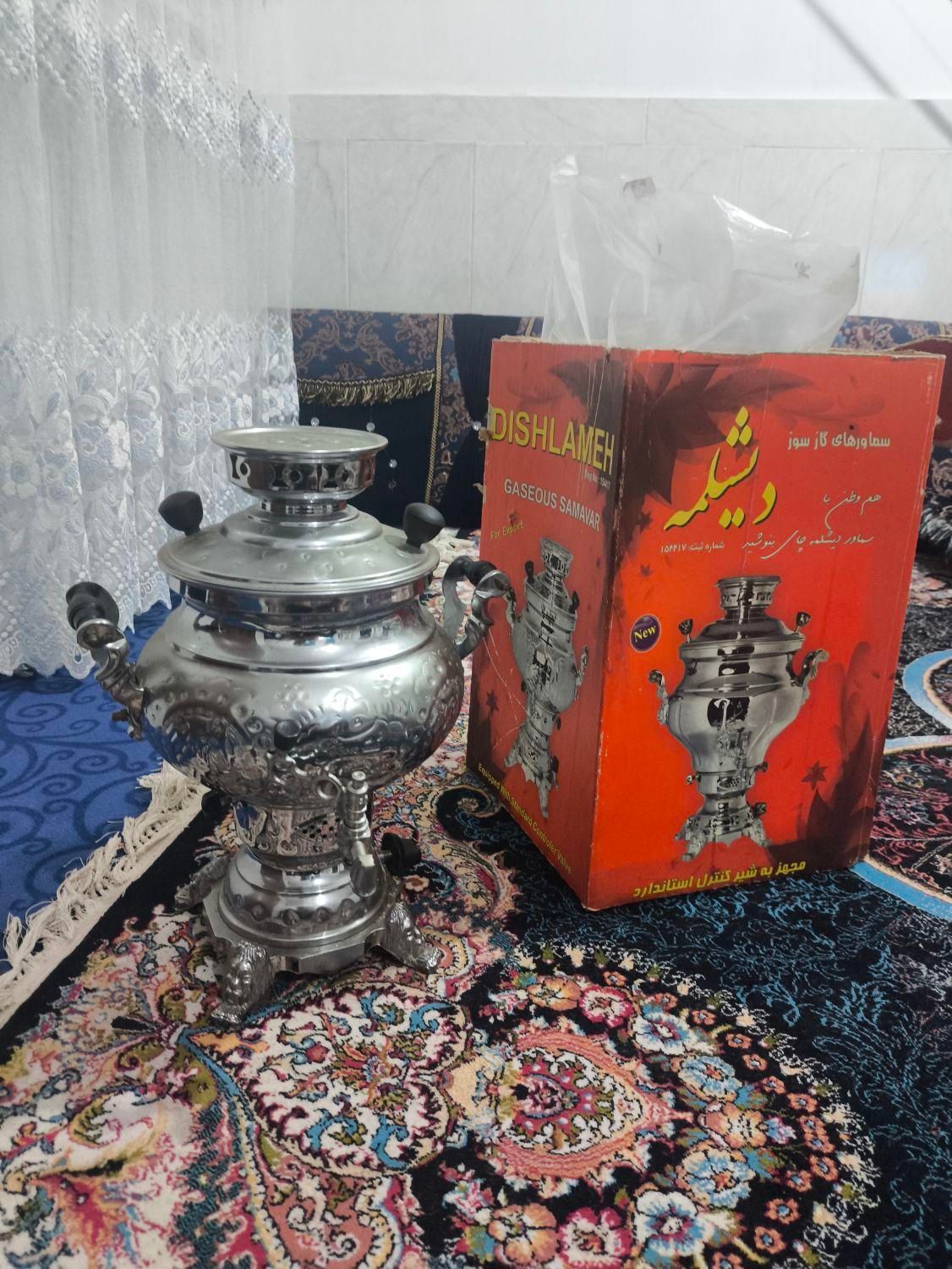 سماور گازی با غوری نو|سماور، چای‌ساز، قهوه‌ساز|گرگان, |دیوار