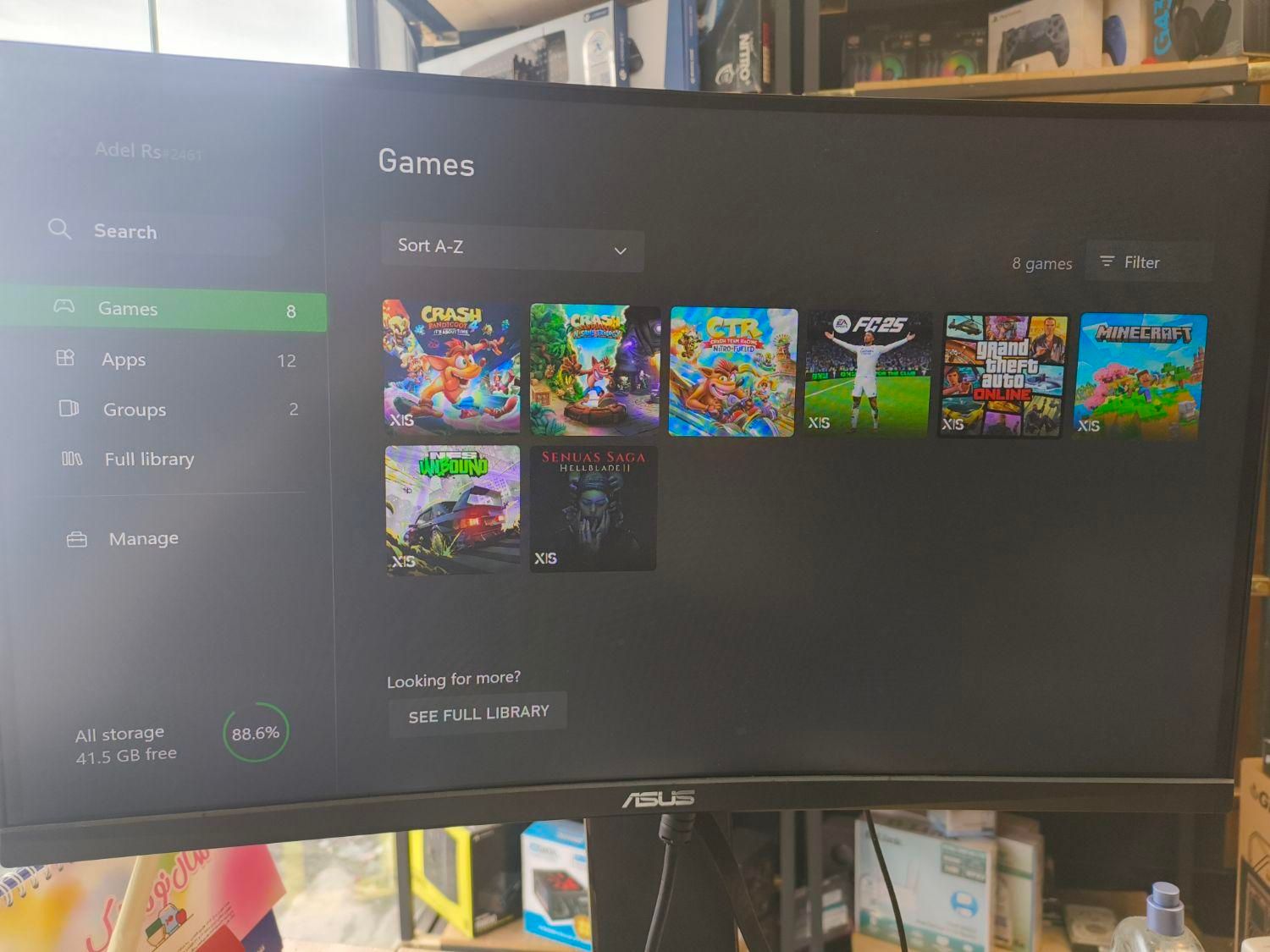 xbox series s فول گیم بهمراه باتری و داک شارژ|کنسول، بازی ویدئویی و آنلاین|رشت, فلسطین|دیوار