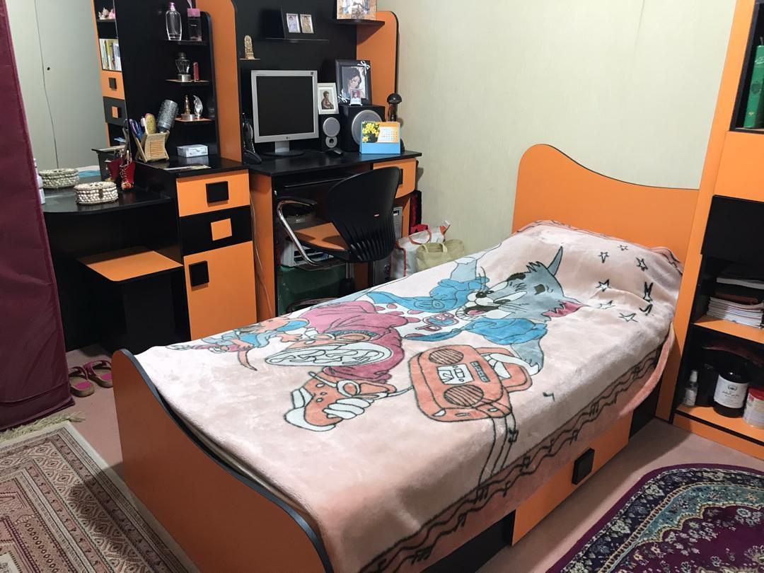 سرویس خواب چوبی نوجوان|تخت و سرویس خواب|تهران, سلسبیل|دیوار