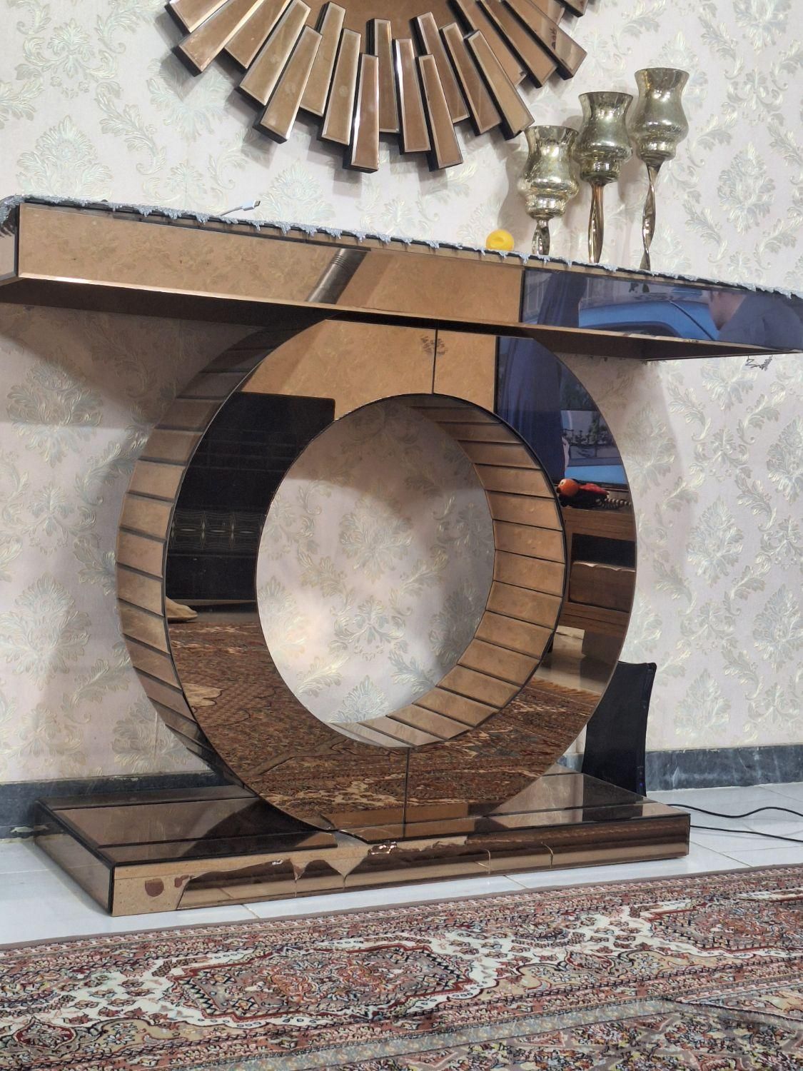 کنسول شیشه وچوب۳۰۰تومن|حراج|بومهن, |دیوار