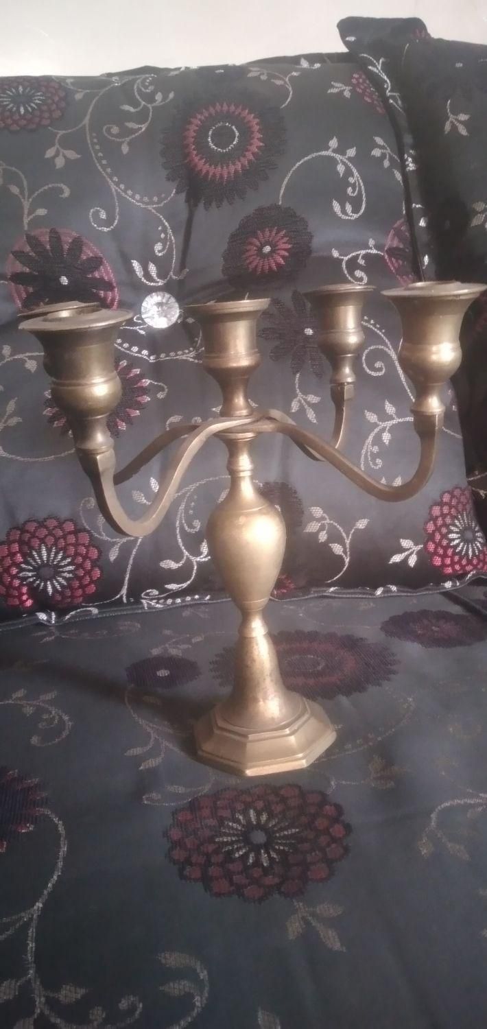 شمعدان ۵تایی برنجی قدیمی|صنایع دستی و سایر لوازم تزئینی|تهران, فاطمی|دیوار