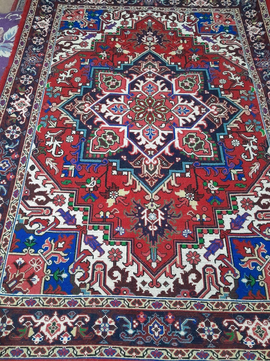 یک تخته قالیچه هریس تاجری اصل|فرش|مراغه, |دیوار
