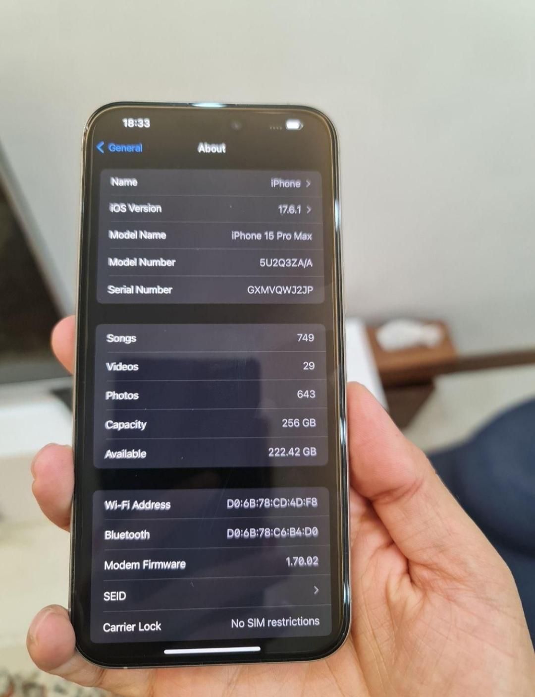 iphone 15 promax با حافظه 256|موبایل|ری, |دیوار