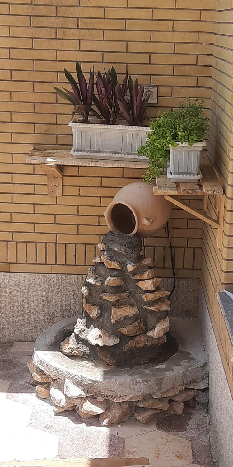 ساخت ابنمای سنگی داخل بالکن و حیاط با کمترین هزینه|خدمات پیشه و مهارت|شیراز, پودنک|دیوار