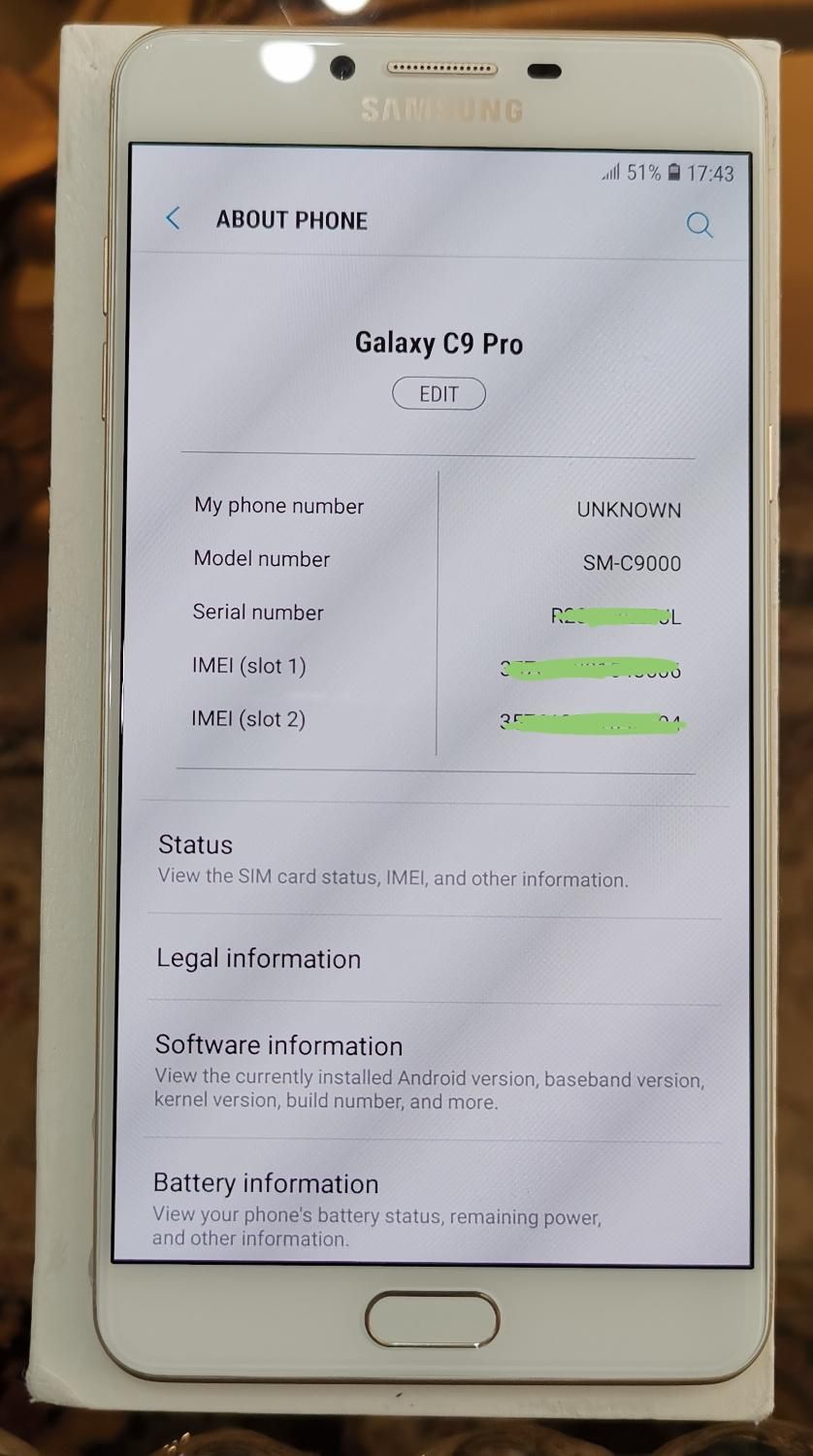 گوشی سامسونگ Galaxy C9 pro|موبایل|تهران, تهران‌نو|دیوار
