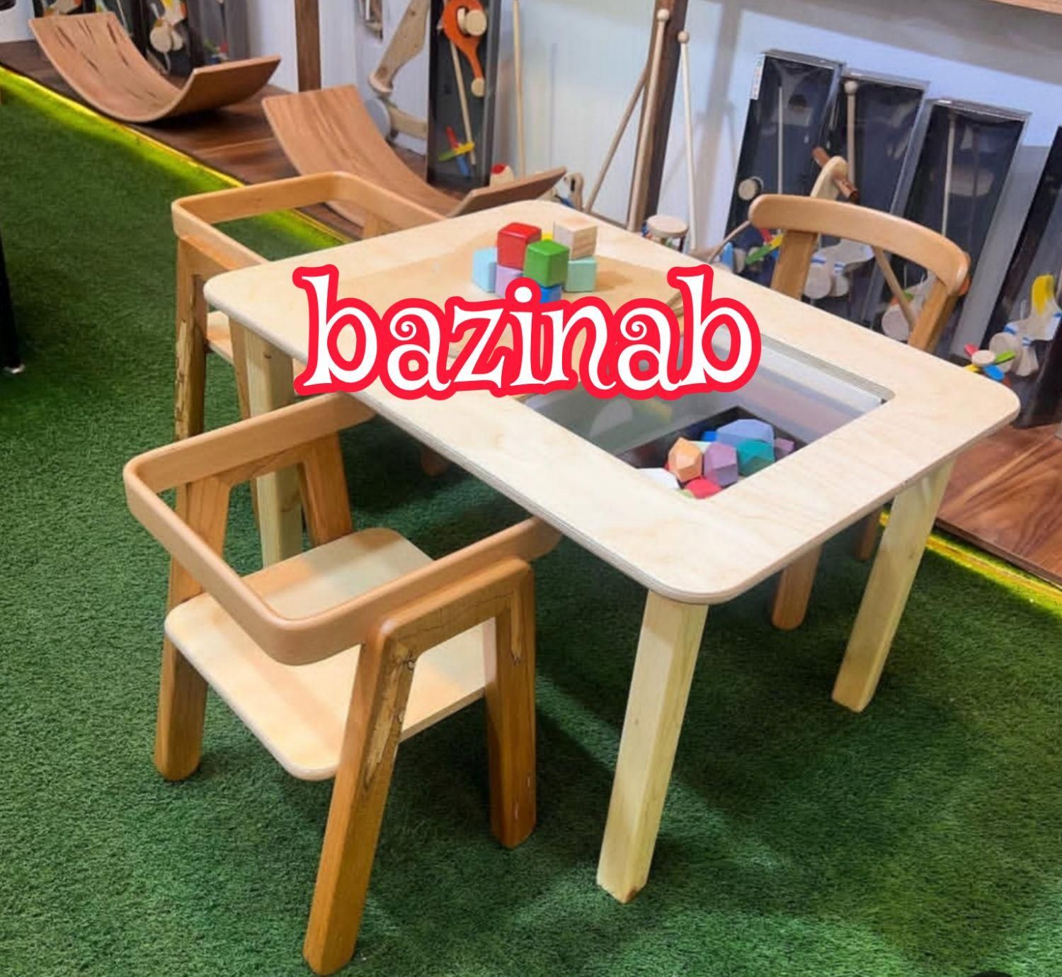 میز شن/آب/مونته سوری چوبی کودک/تجهیزخانه بازی/مهد|اسباب‌‌بازی|تهران, نعمت‌آباد|دیوار