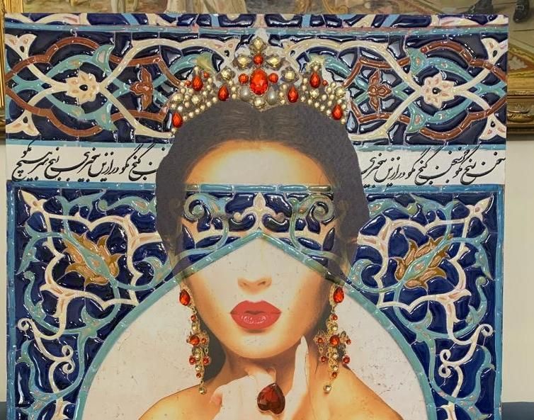 تابلو طرح برجسته کاشی و کریستال|تابلو، نقاشی، عکس|تهران, شهرک ولیعصر|دیوار