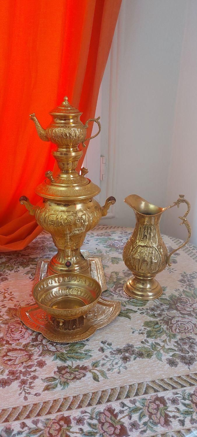 سماور برقی سنتی برنجی|سماور، چای‌ساز، قهوه‌ساز|تهران, تهرانپارس غربی|دیوار