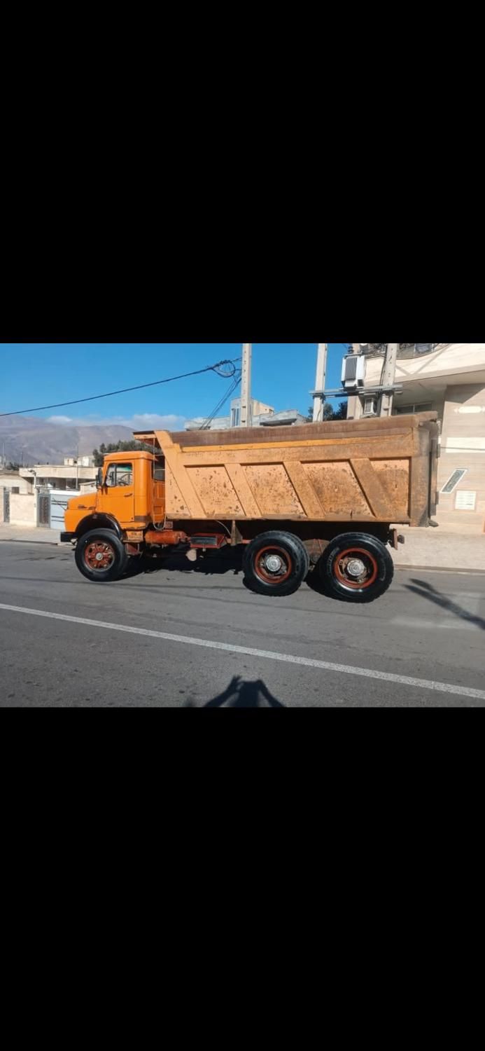 بنز دهچرخ زیر مایلر کمپرسی بی رنگ|خودرو سنگین|تهران, سیدخندان|دیوار