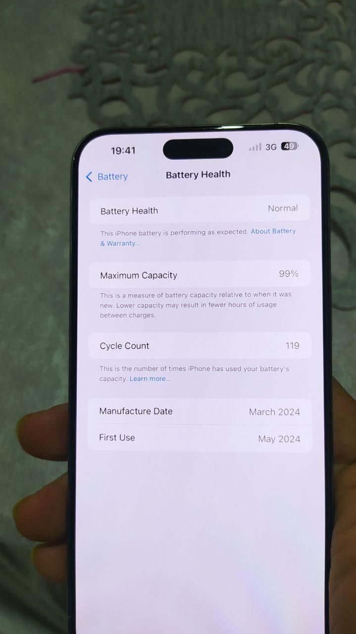 اپل iPhone 15 Pro Max با حافظهٔ ۲۵۶ گیگابایت|موبایل|اصفهان, فرهنگیان|دیوار
