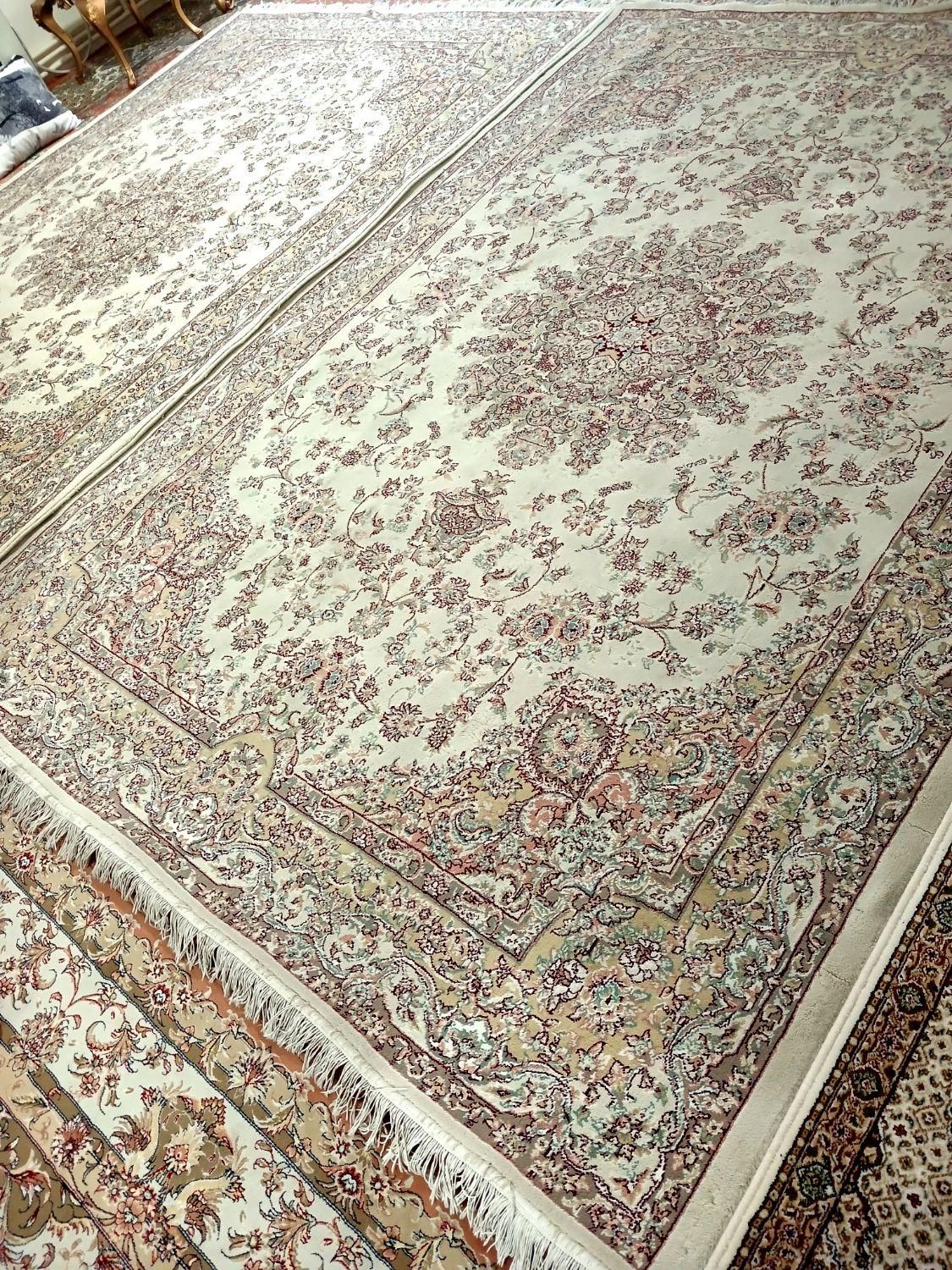 فرش ماشینی۶متری۴تخته ست هم تمام نخ مرینوس در حدنو|فرش|تبریز, |دیوار