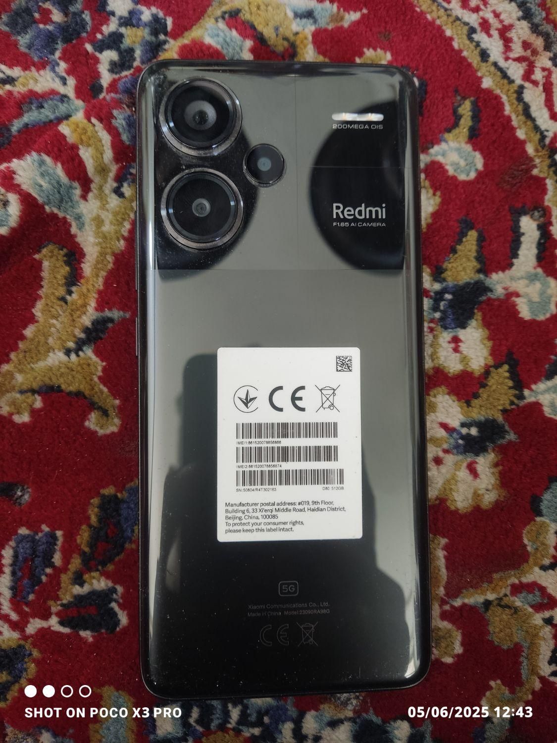 شیائومی +Redmi Note 13 Pro با حافظهٔ ۵۱۲ گیگابایت|موبایل|اصفهان, نصرآباد|دیوار