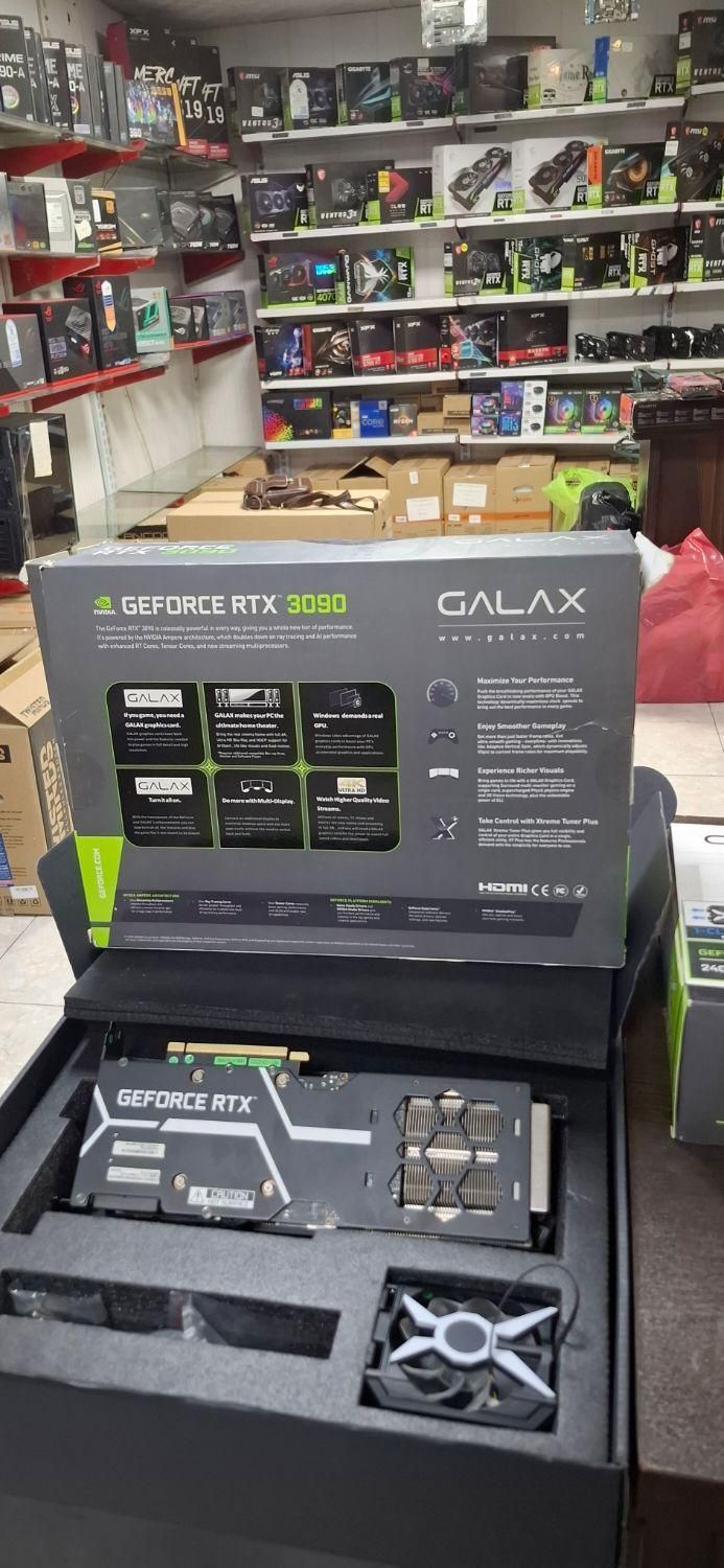 کارت گرافیک چهار فن geforce rtx 3090 galax غیرماین|قطعات و لوازم جانبی رایانه|تهران, آذربایجان|دیوار