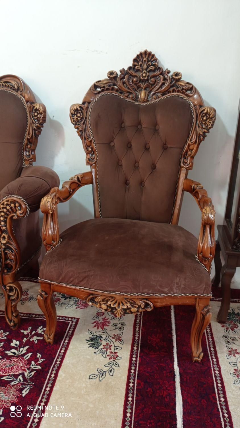 مبلمان 9 نفره|مبلمان خانگی و میز عسلی|لوشان, |دیوار