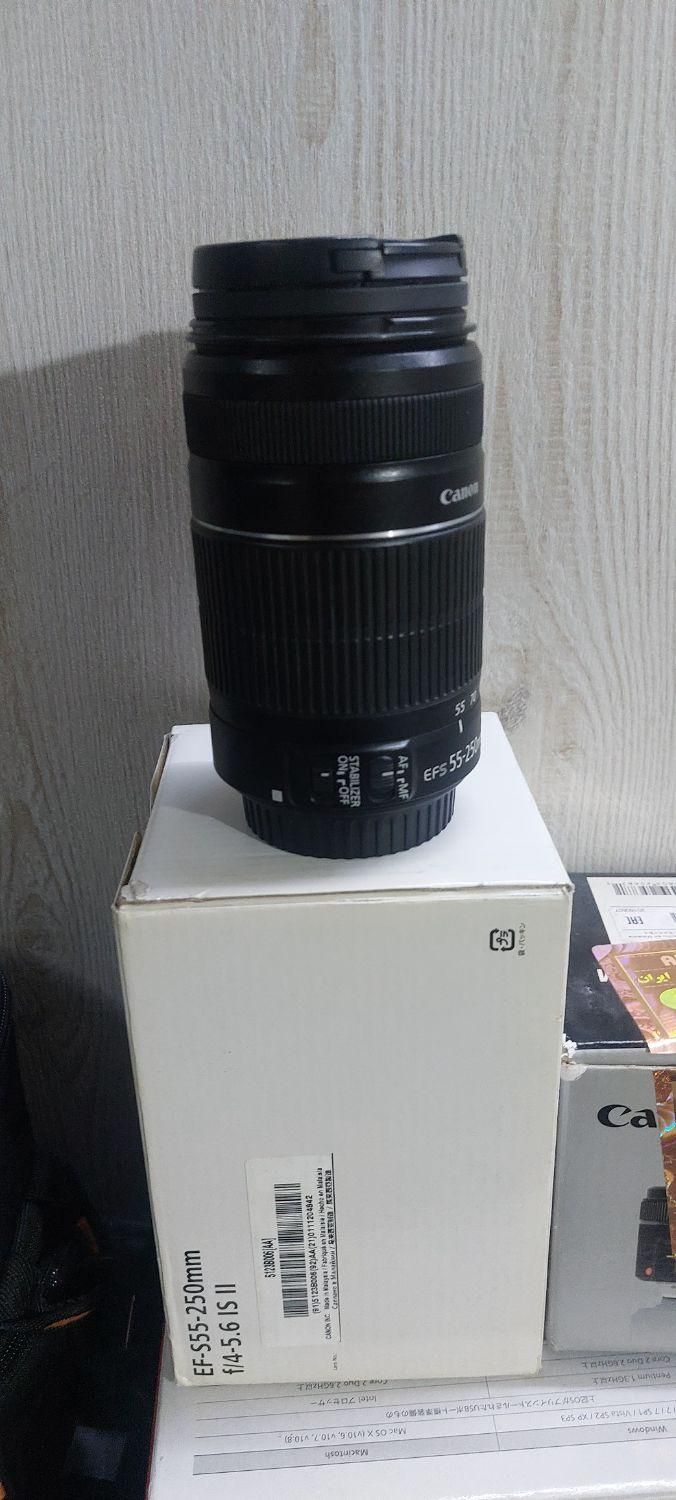لنز ۵۵-۲۵۰ کنون canon|دوربین عکاسی و فیلم‌برداری|تهران, دروازه شمیران|دیوار