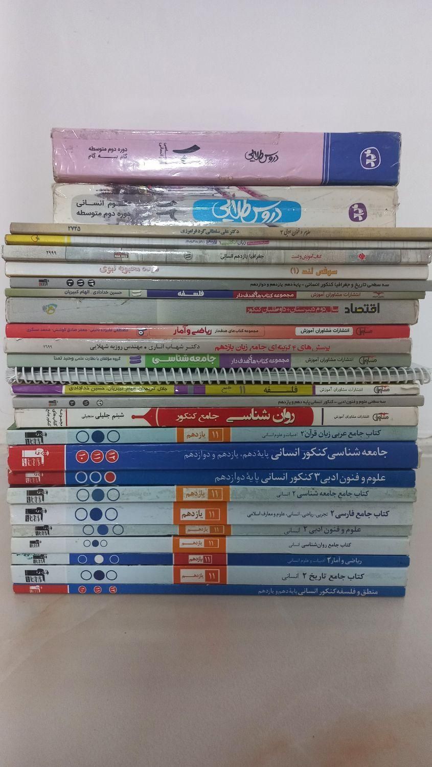 کتاب کمک آموزشی وتستی یایه دهم تا دوازدهم انسانی|کتاب و مجله آموزشی|مشهد, بلوار توس|دیوار