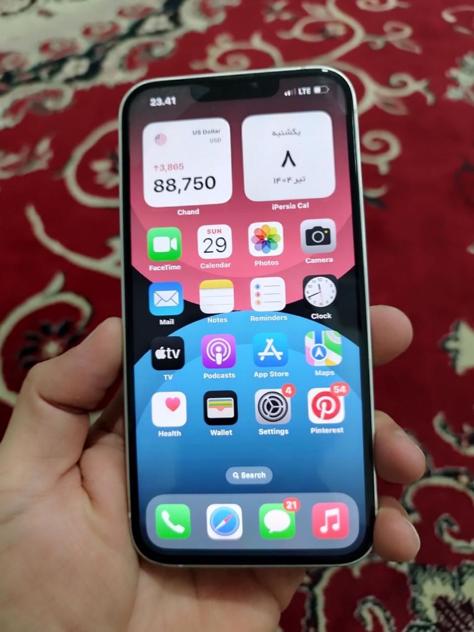 اپل iPhone 13 با حافظهٔ ۱۲۸ گیگابایت|موبایل|مشهد, شهرک شهید باهنر|دیوار