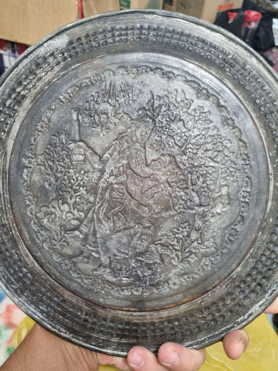 سینی مسی|صنایع دستی و سایر لوازم تزئینی|تهران, اراج|دیوار