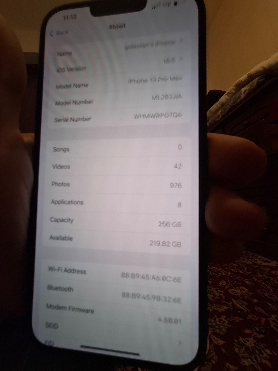 اپل iPhone 13 Pro Max با حافظهٔ ۲۵۶ گیگابایت|موبایل|فاضل آباد, |دیوار