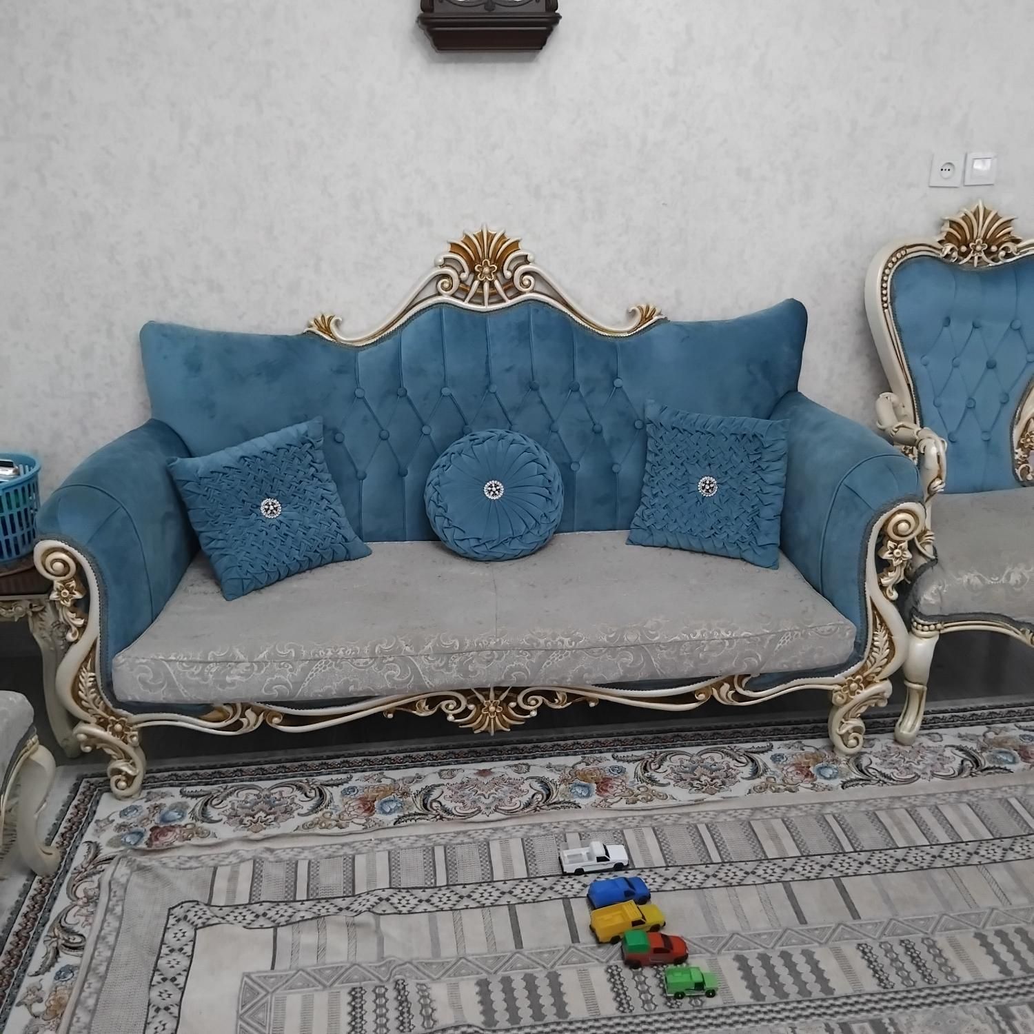 مبلمان ۹ نفره استیل|مبلمان خانگی و میز عسلی|تهران, تهران‌نو|دیوار