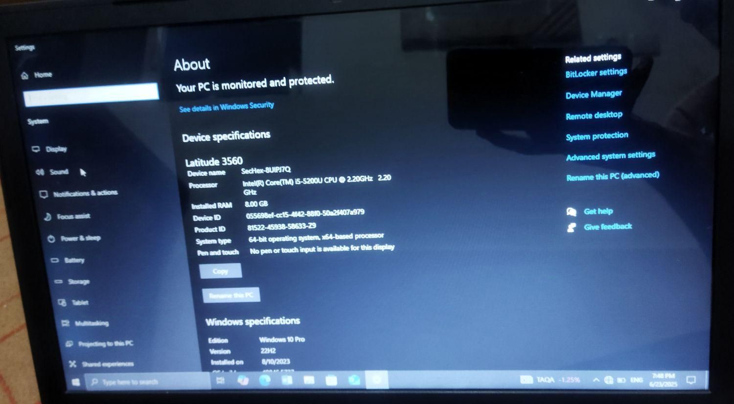 لپتاپ دل (Dell) 16 اینچ|رایانه همراه|شهرضا, |دیوار