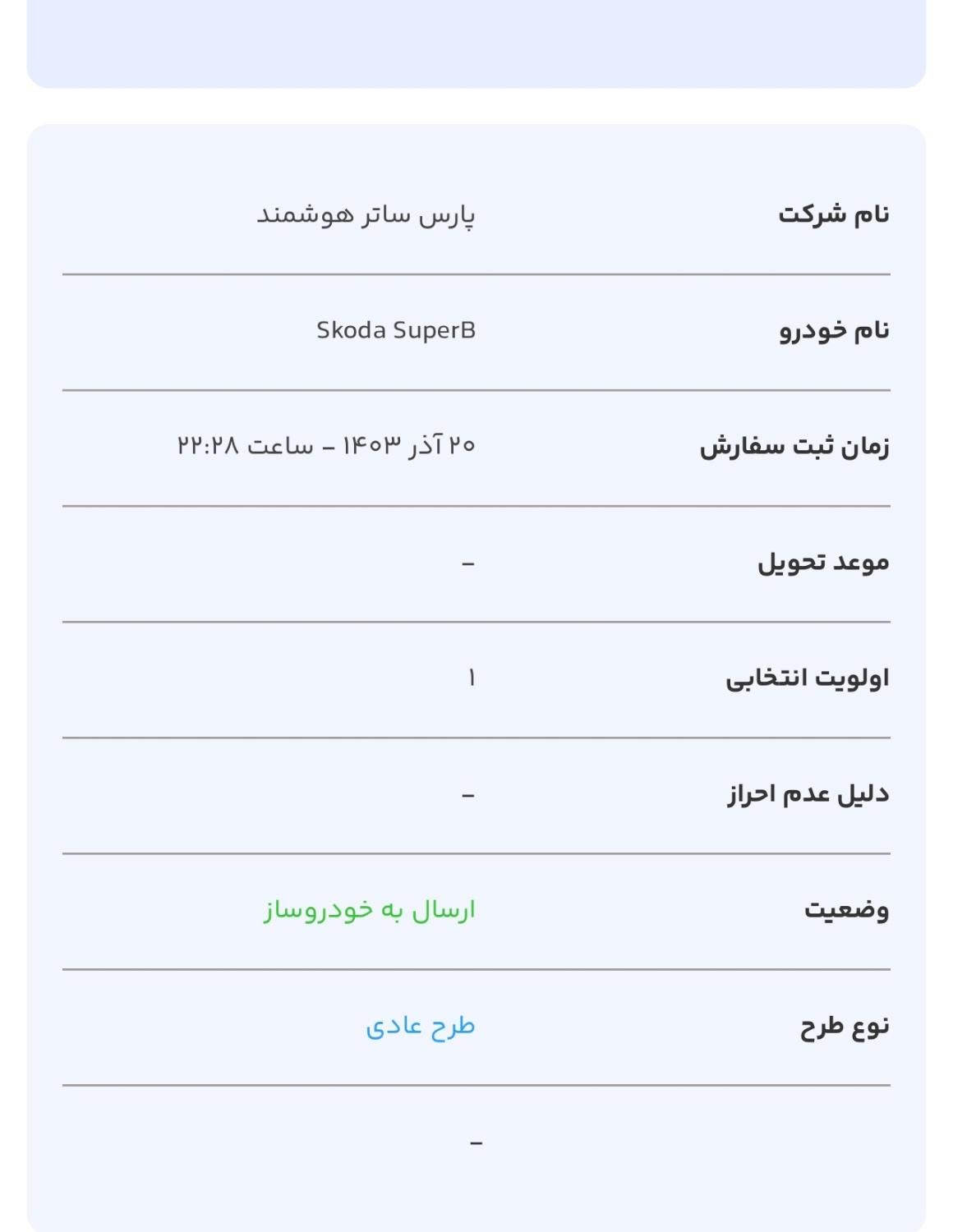 حواله اشکودا سوپرب|خودرو سواری و وانت|تهران, ائمه اطهار|دیوار