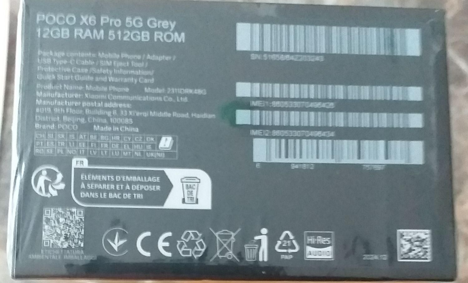 شیائومی Poco X6 Pro با حافظهٔ ۵۱۲ گیگابایت|موبایل|تهران, جیحون|دیوار