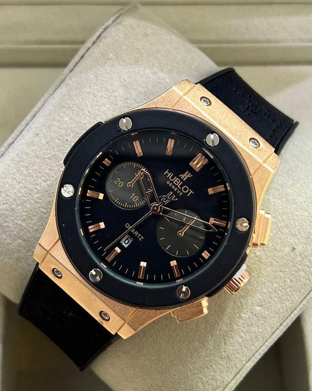 ساعت مچی مردانه مشکی طلایی HUBLOT|ساعت|تهران, آبشار تهران|دیوار