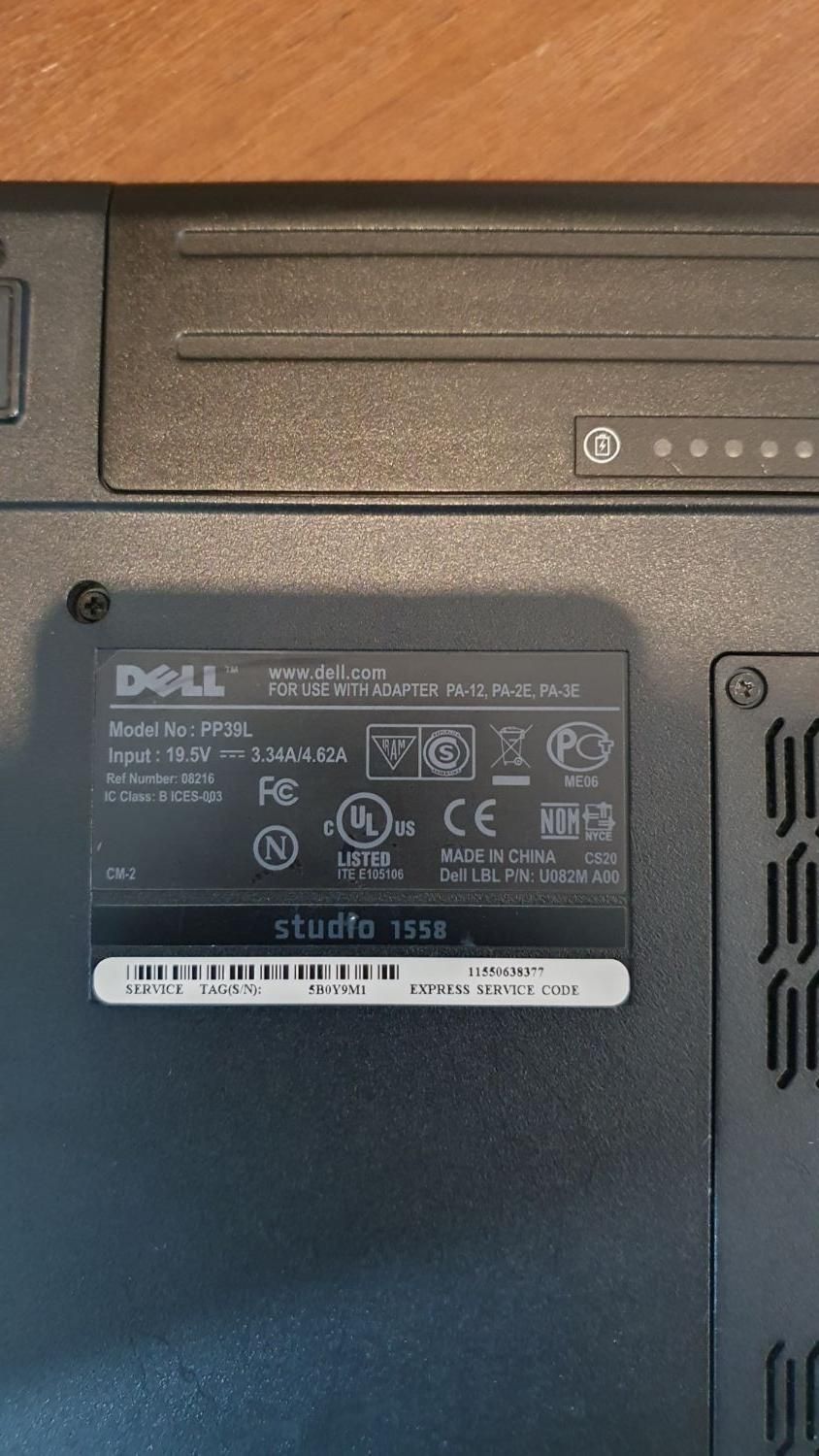 لپ تاپ Dell 1558 studio|رایانه همراه|تهران, وحیدیه|دیوار