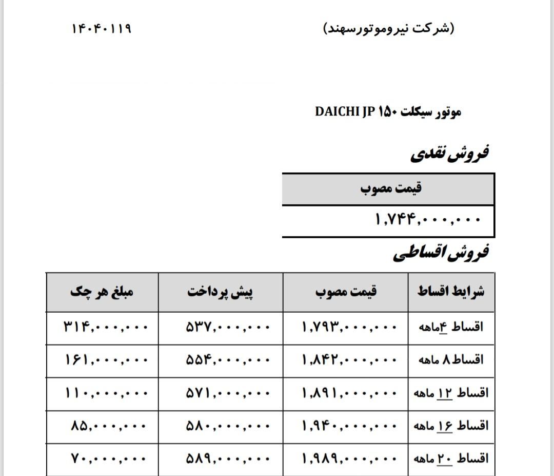 وسپا دایچی ۱۵۰ GP مدل ۱۴۰۳ صفر ،قیمت استثنایی کلیک|موتورسیکلت|تهران, دروازه شمیران|دیوار