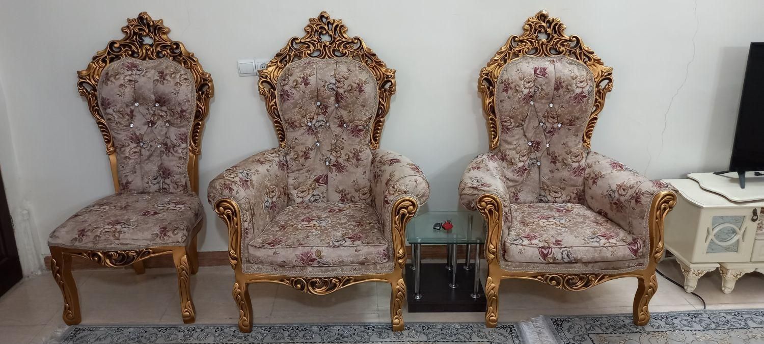مبل9نفره با میزعسلی و جلومبلی|مبلمان خانگی و میز عسلی|گلستان (تهران), |دیوار