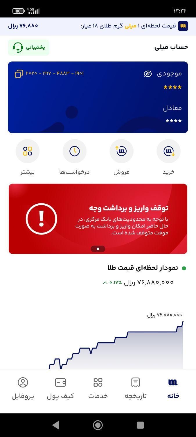 10میلی گرم طلا با ثبت نام در میلی|کارت هدیه و تخفیف|تهران, جمهوری|دیوار