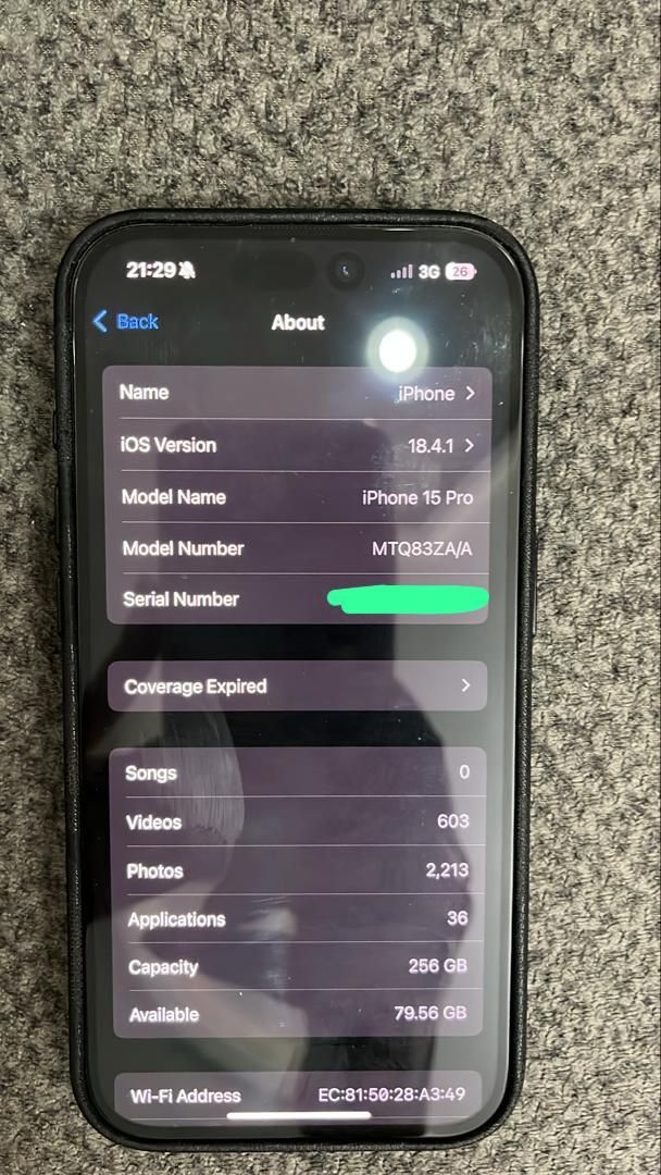 اپل iPhone 15 Pro با حافظهٔ ۲۵۶ گیگابایت Zaa|موبایل|تهران, سازمان برنامه|دیوار